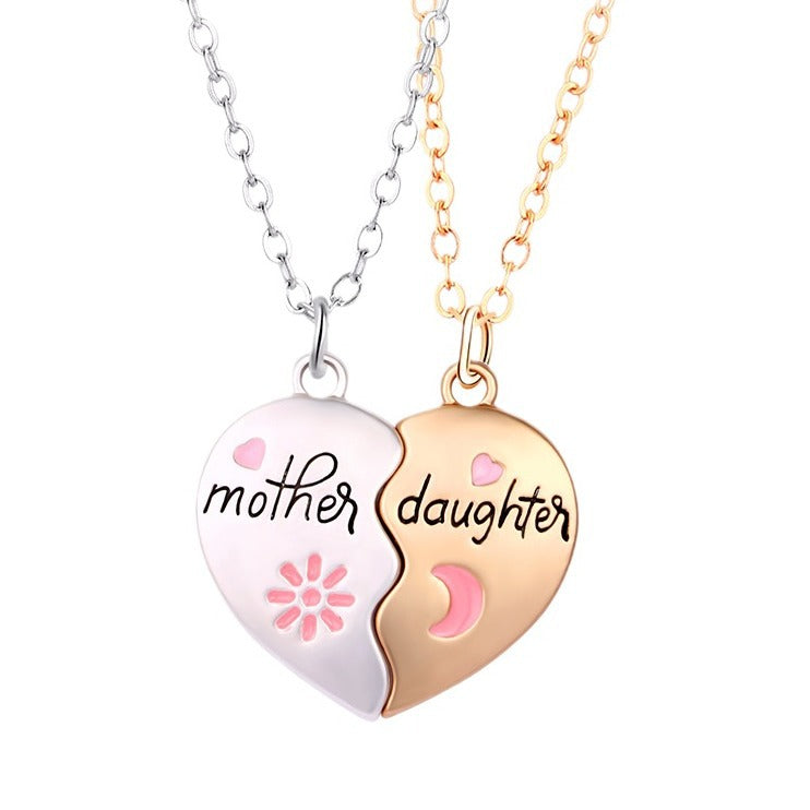 Mother Daughter Necklace 2 Piece Set